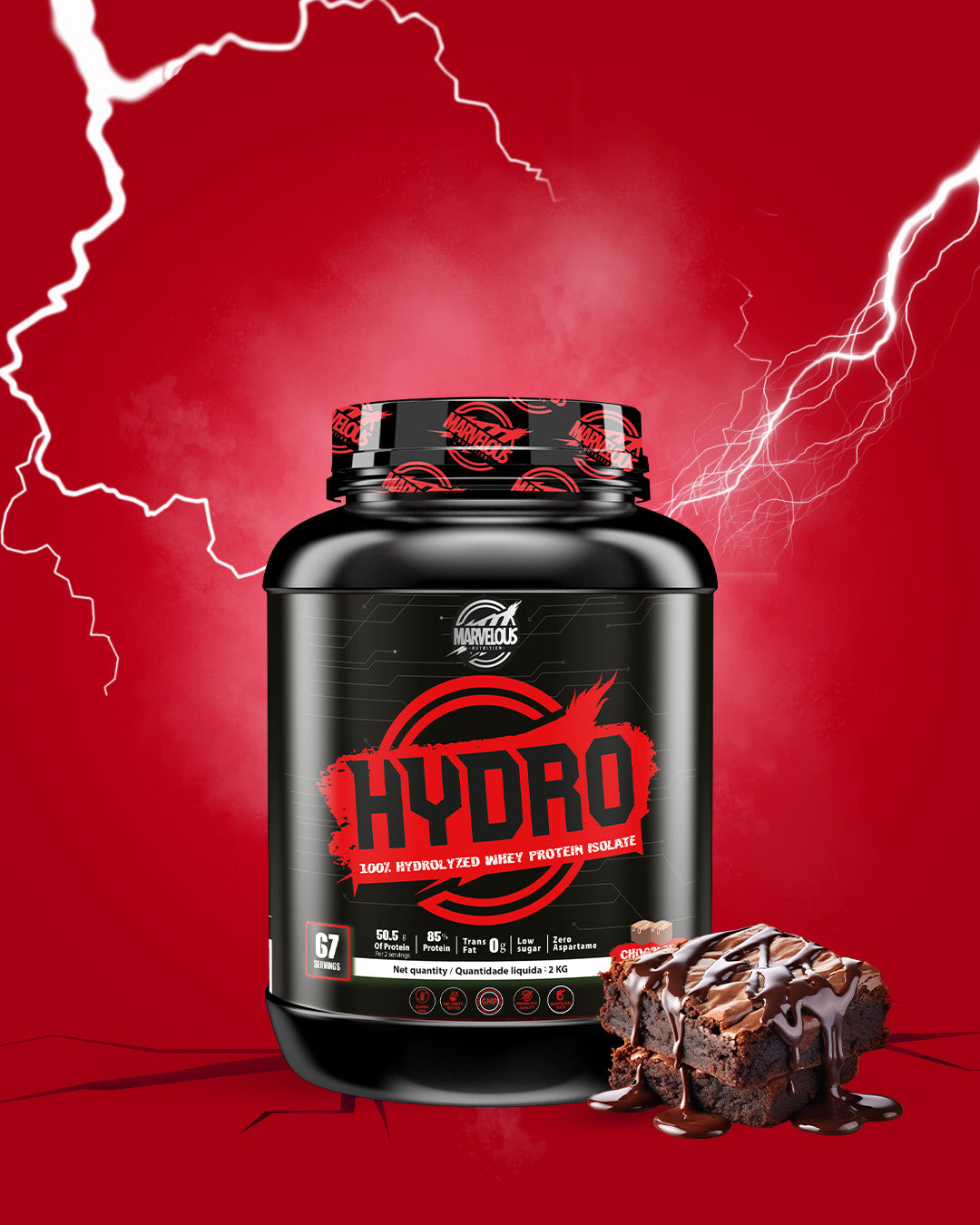 Marvelous Hydro 100% Hydrolyzed Whey Protein - 2kg (67 Servings)