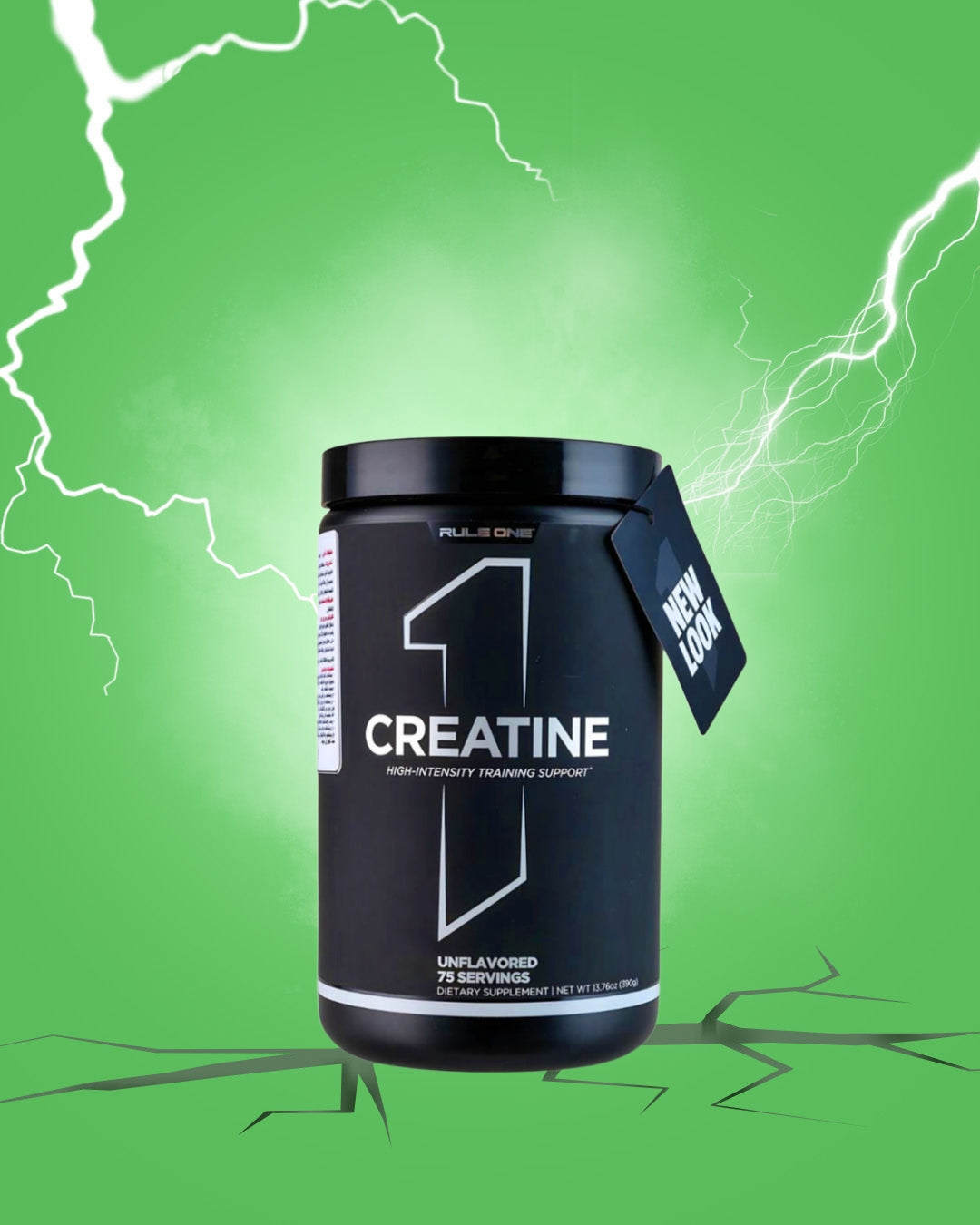 Rule 1 Creatine Unflavored | new original shape | (75 Servings, Unflavored)