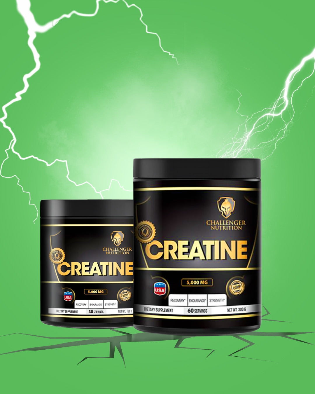Challenger Nutrition Creatine- 60 & 30 servings