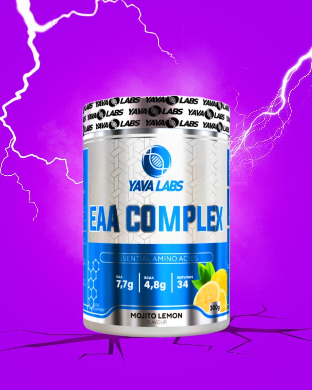 Yava Labs EAA Complex Essential amino Acids-34Serv-300G