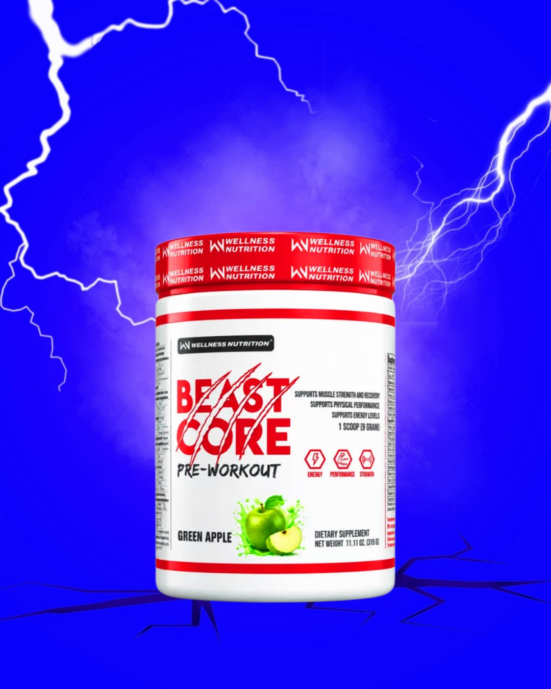 Wellness Nutrition Beast Core-Pre-Workout-315g-35Serv